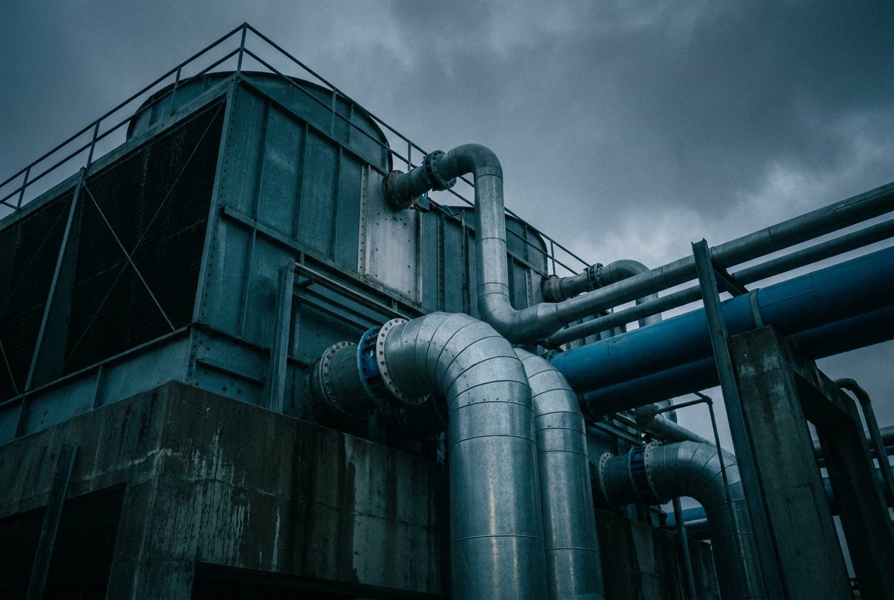 Illustrative: industrial cooling tower